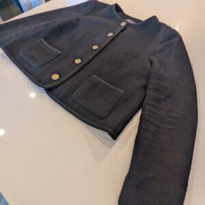 Marks and Spencer Black Boucle Jacket
